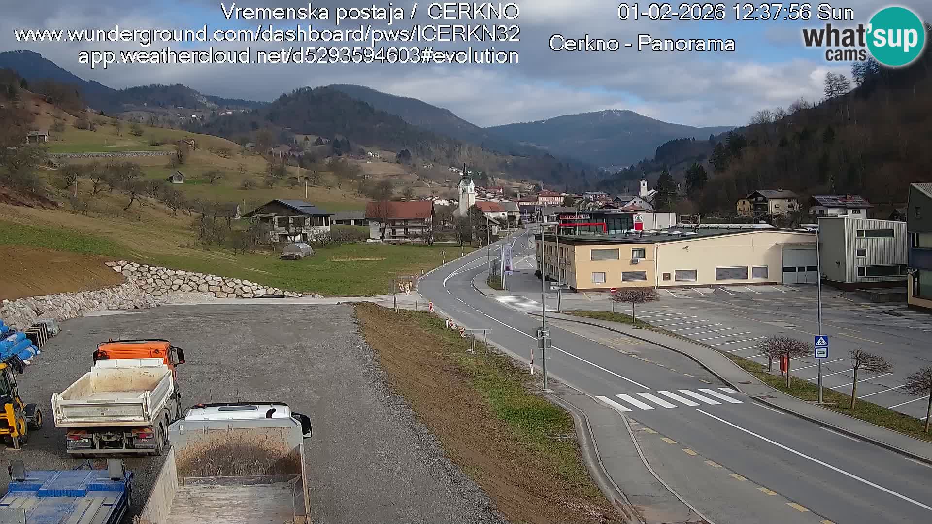 Cerkno ulaz u grad – Kamera uživo