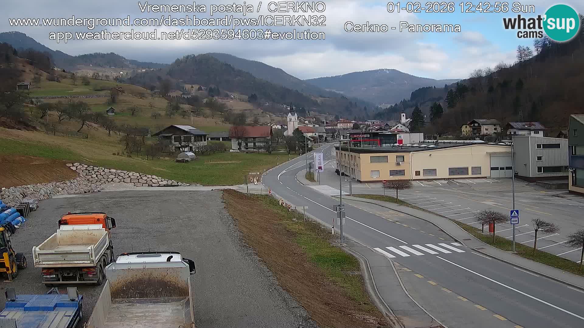 Cerkno ulaz u grad – Kamera uživo