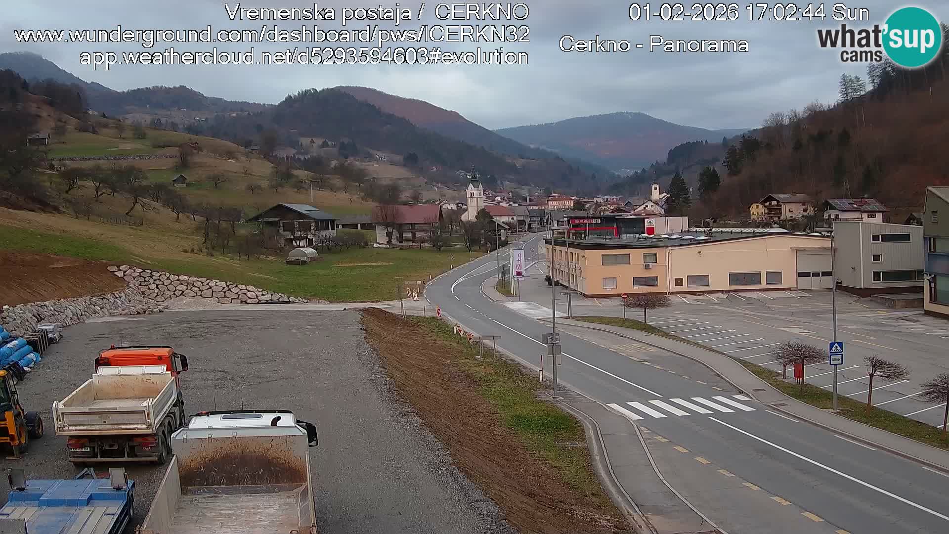 Cerkno ulaz u grad – Kamera uživo