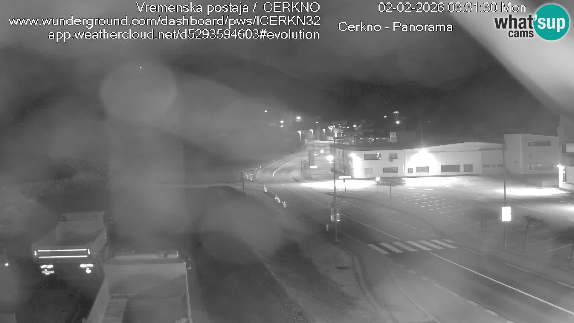 Cerkno city entrance Live Webcam