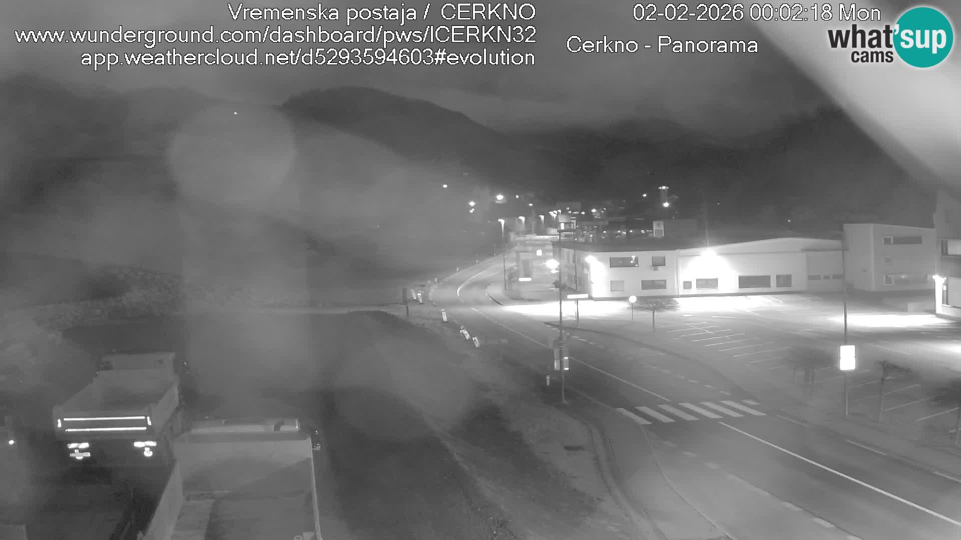 Webcam en direct – Entrée de la ville de Cerkno