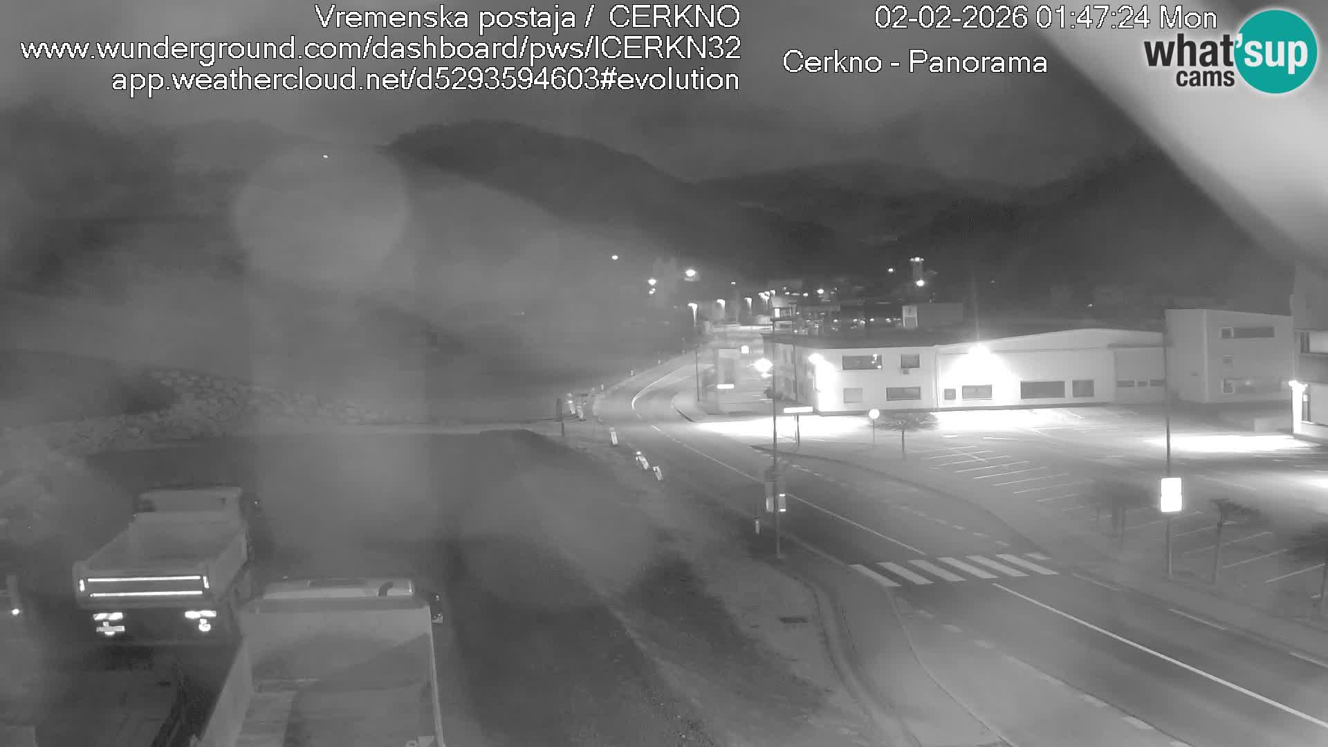 Webcam en direct – Entrée de la ville de Cerkno