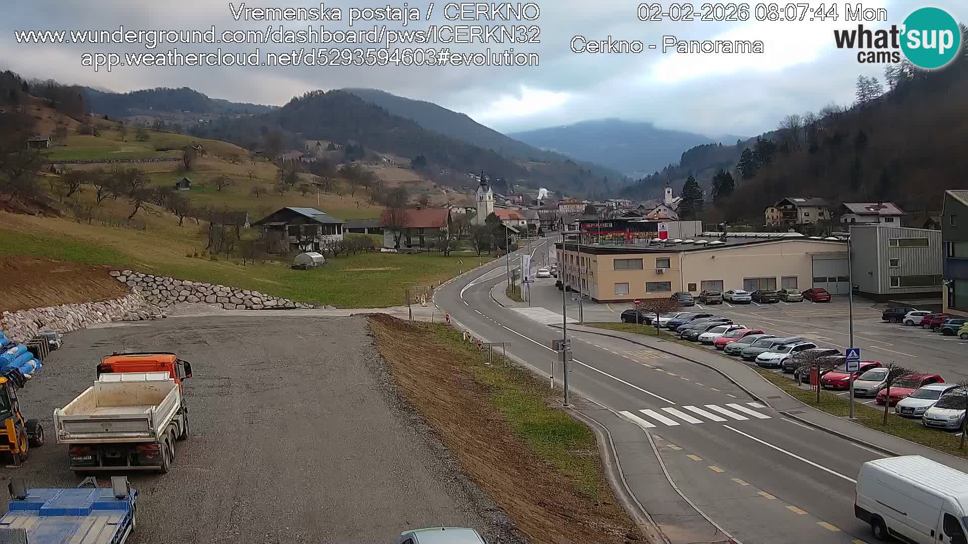 Cerkno ulaz u grad – Kamera uživo