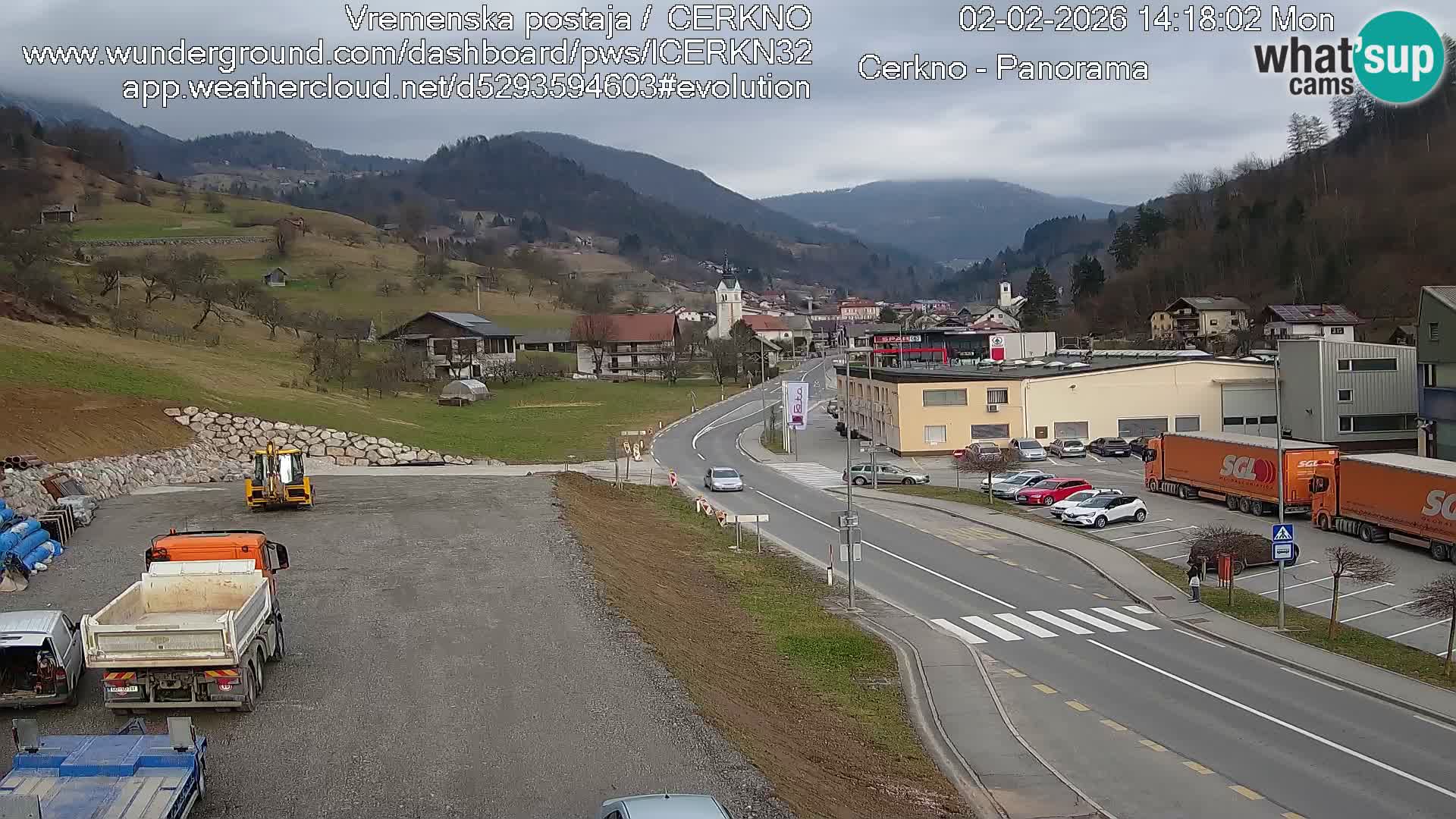 Cerkno ulaz u grad – Kamera uživo