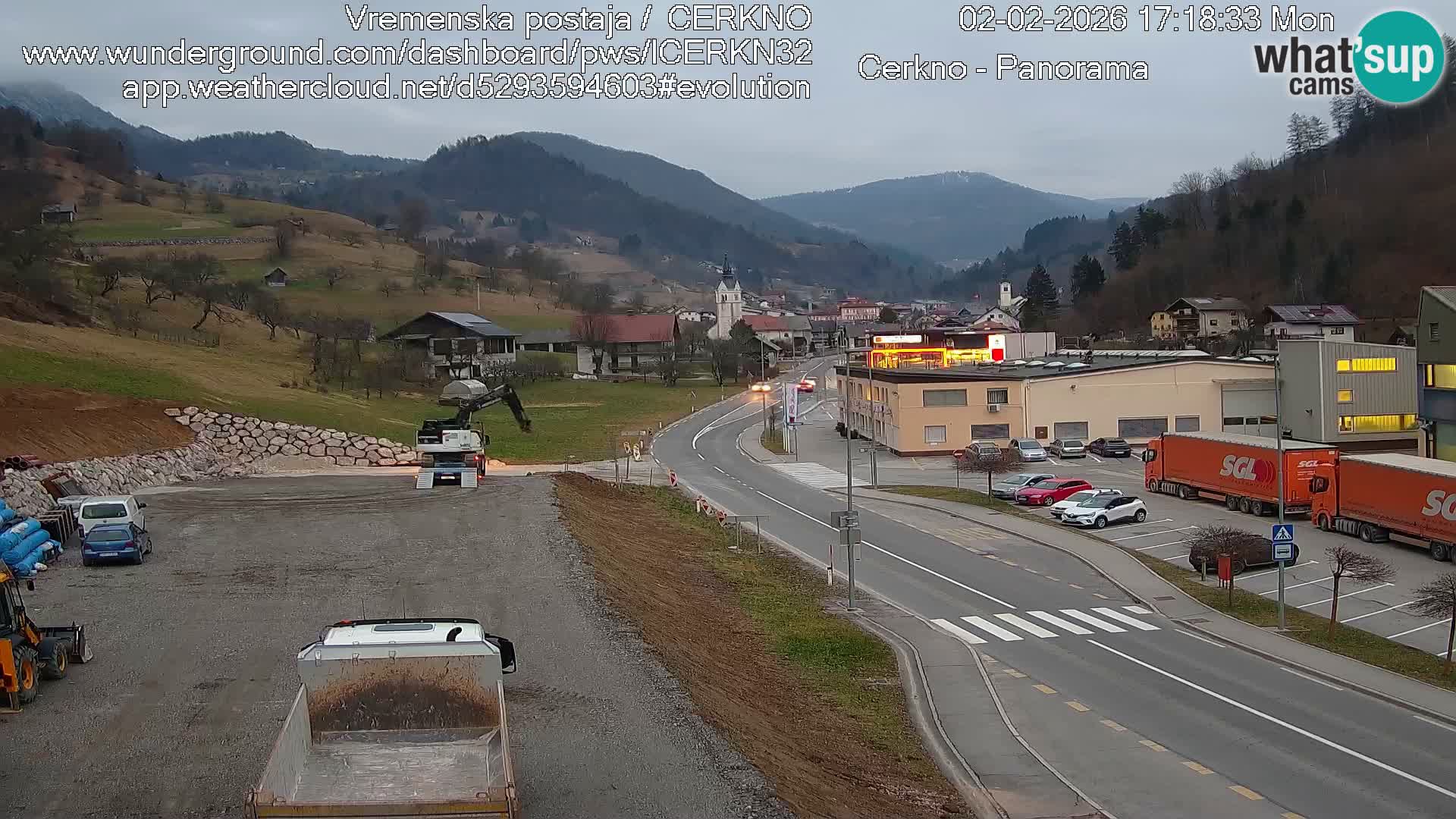 Cerkno ulaz u grad – Kamera uživo