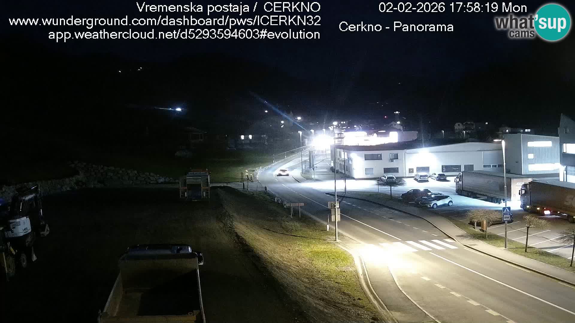 Cerkno entrada a la ciudad Webcam en vivo
