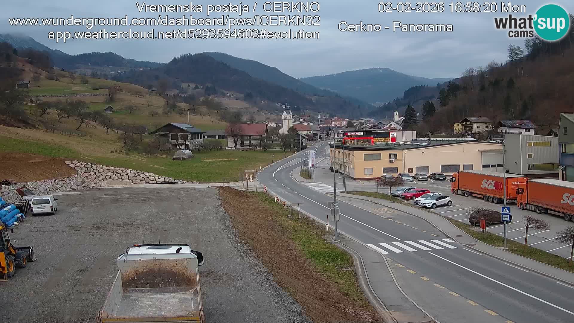 Cerkno Stadteingang Live-Webcam