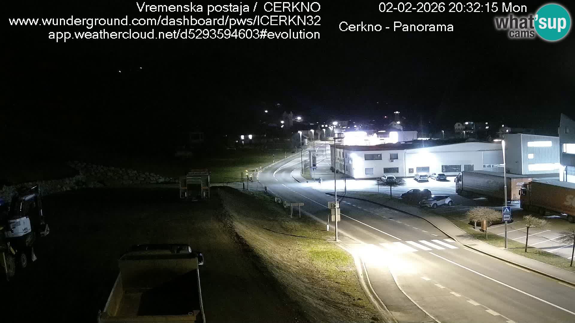Cerkno entrada a la ciudad Webcam en vivo