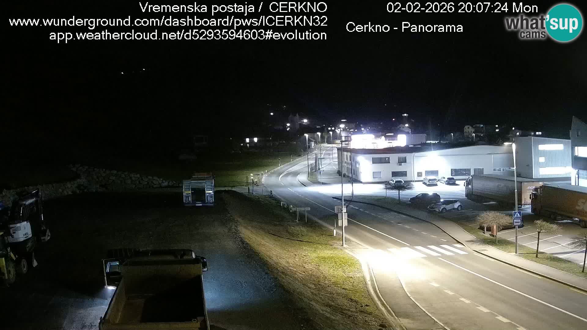 Cerkno city entrance Live Webcam