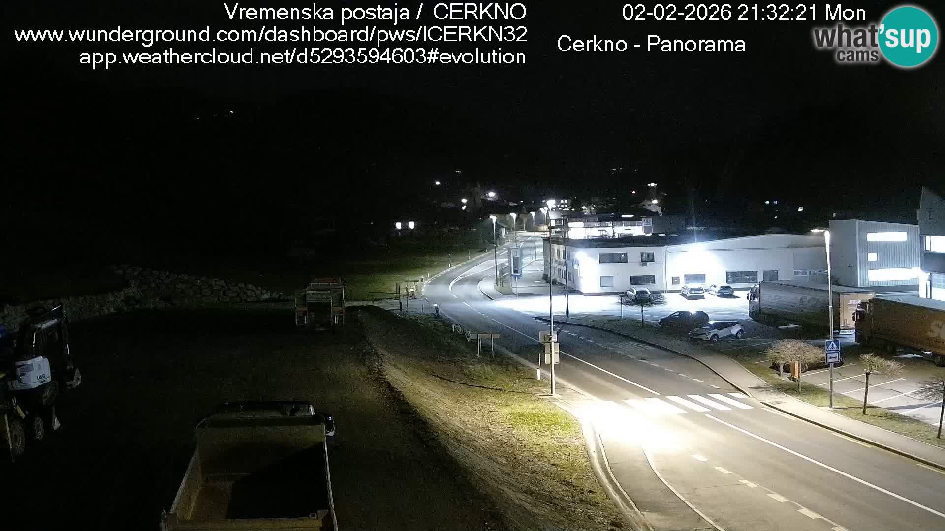 Webcam en direct – Entrée de la ville de Cerkno