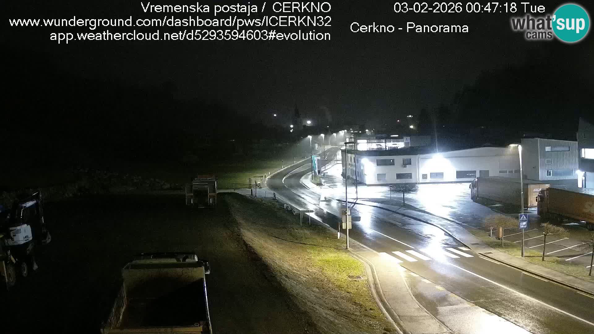 Cerkno entrada a la ciudad Webcam en vivo