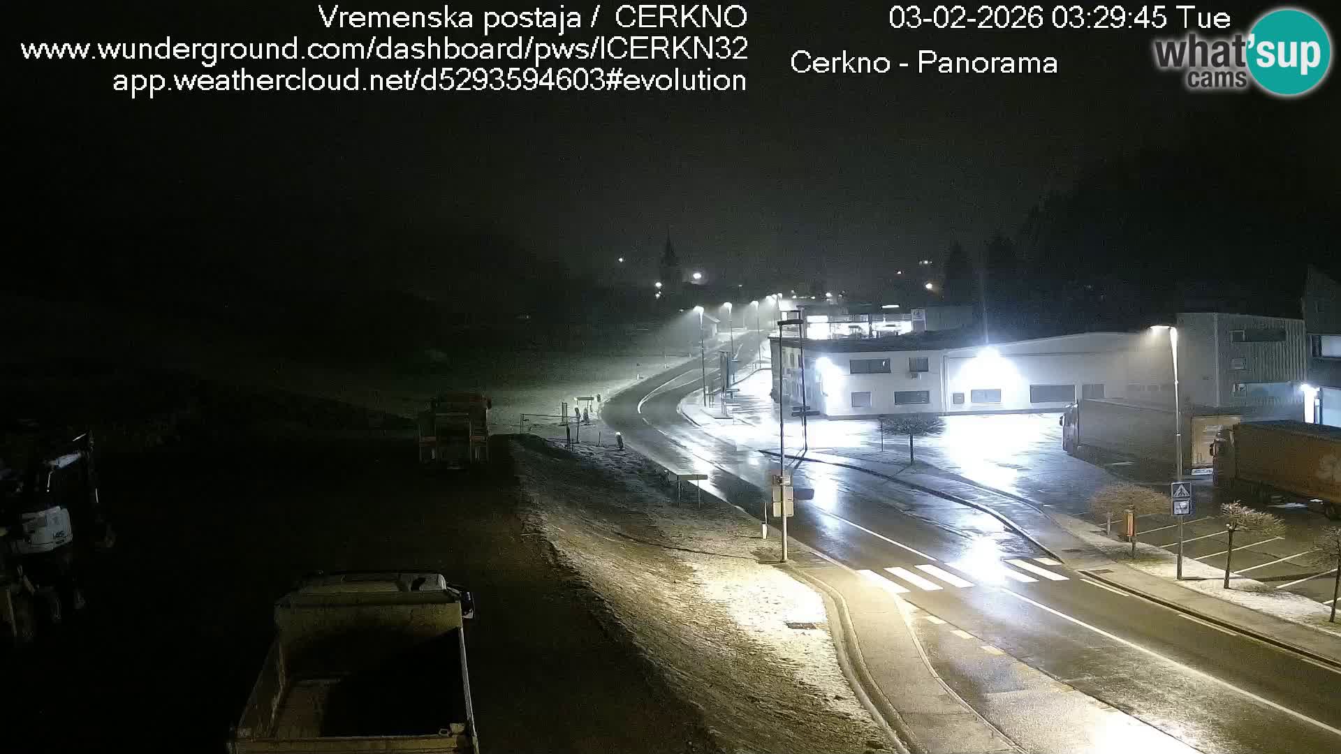 Cerkno city entrance Live Webcam