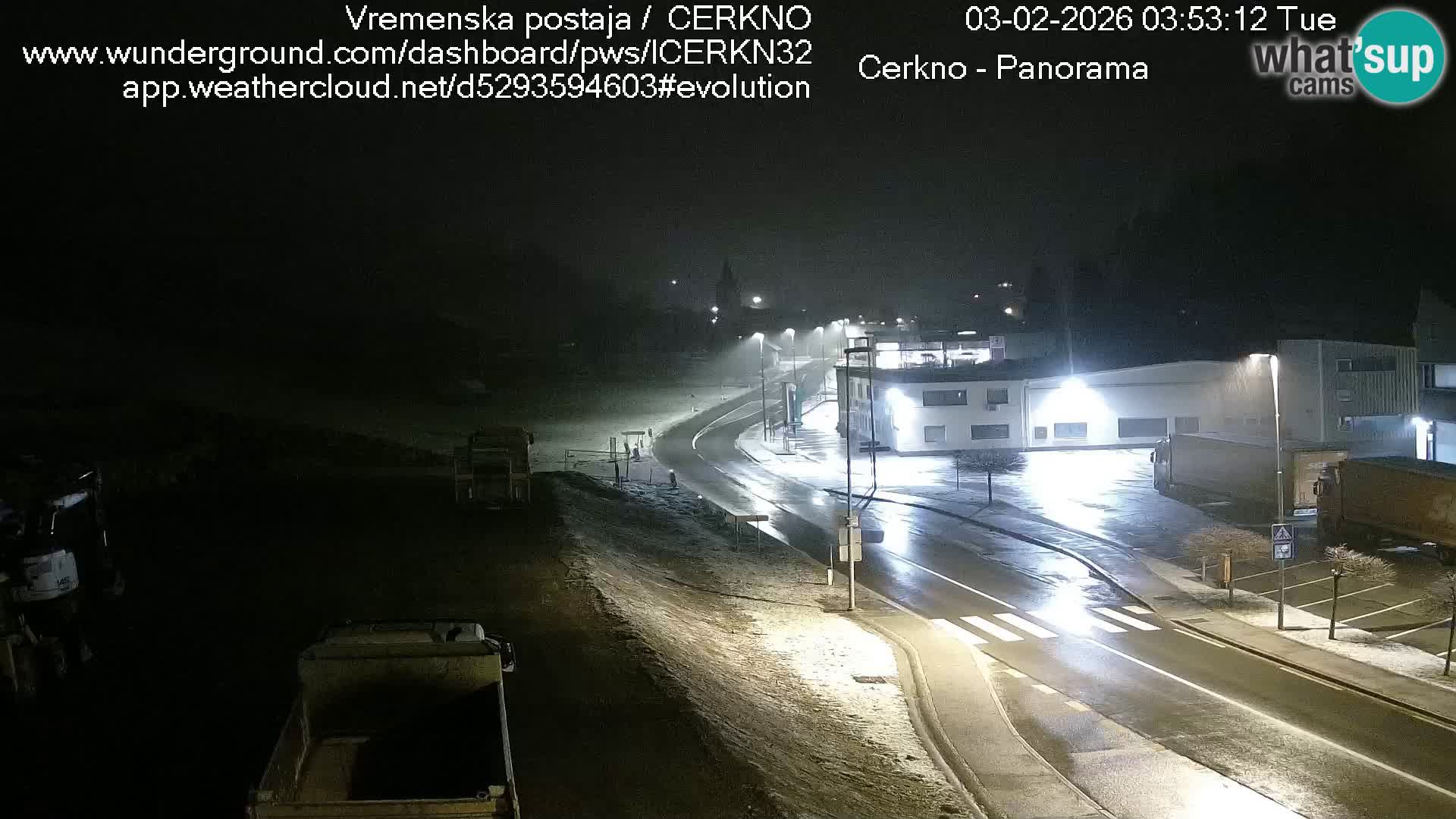 Cerkno entrada a la ciudad Webcam en vivo