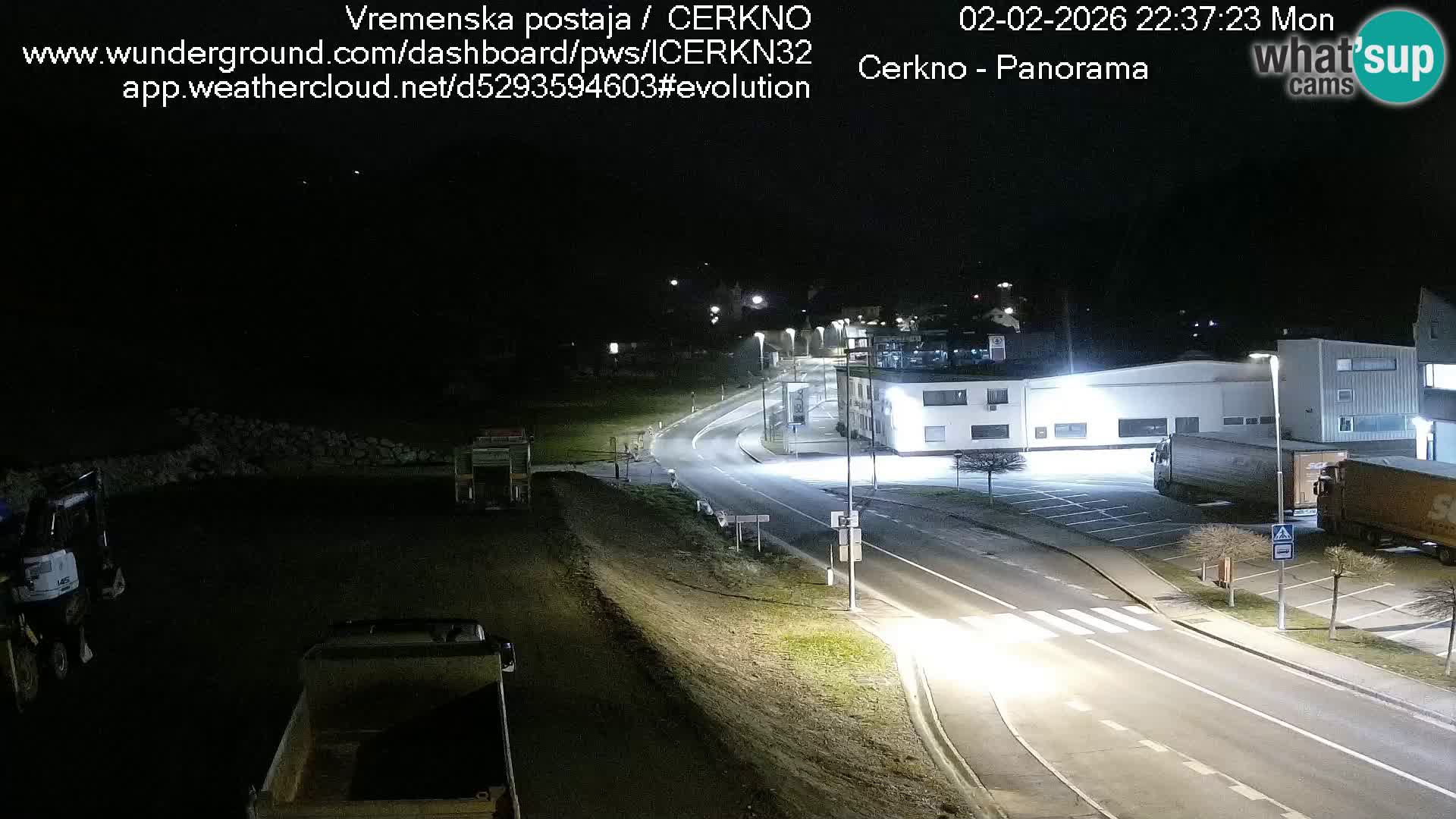 Cerkno city entrance Live Webcam