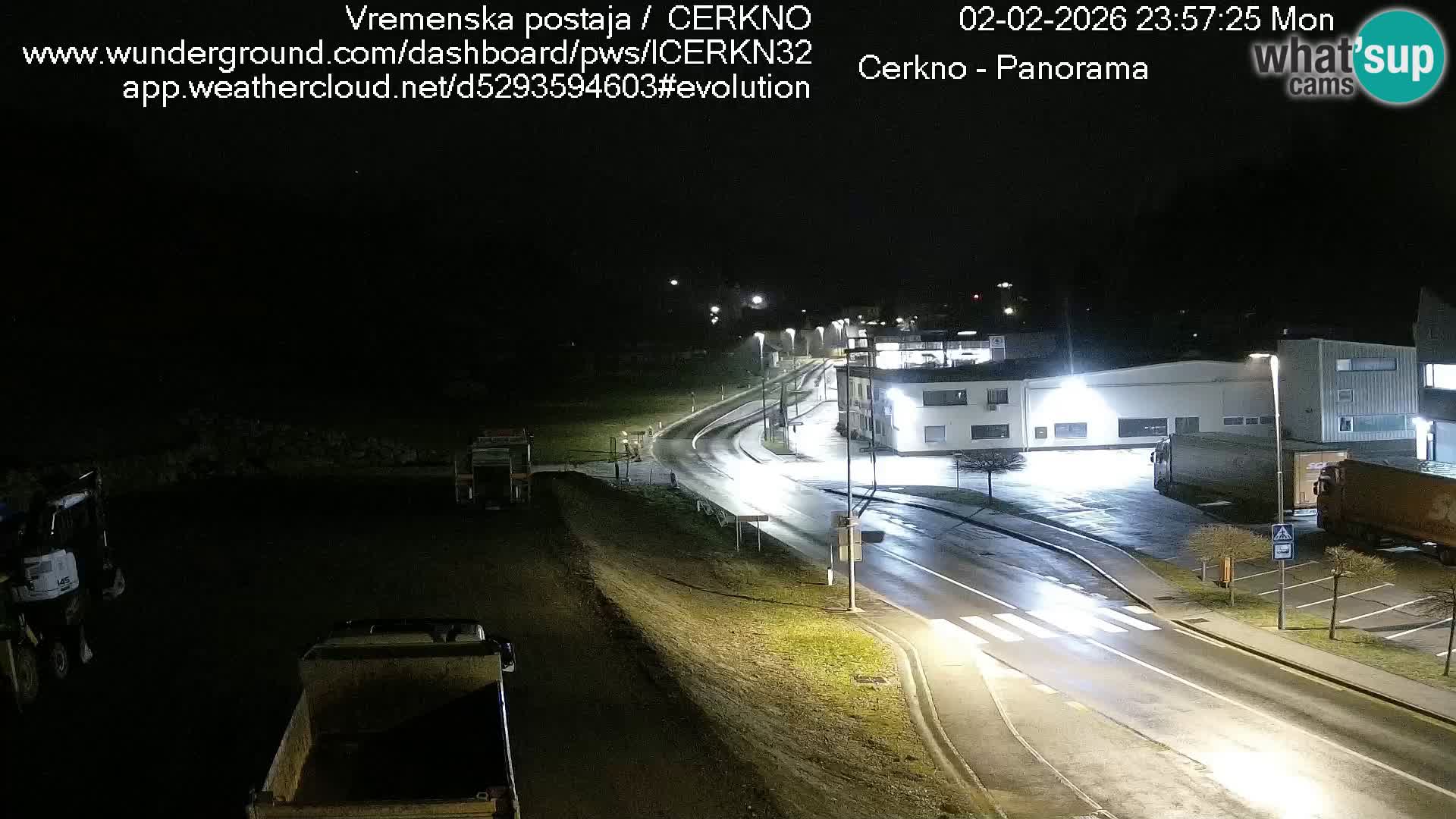 Cerkno entrada a la ciudad Webcam en vivo