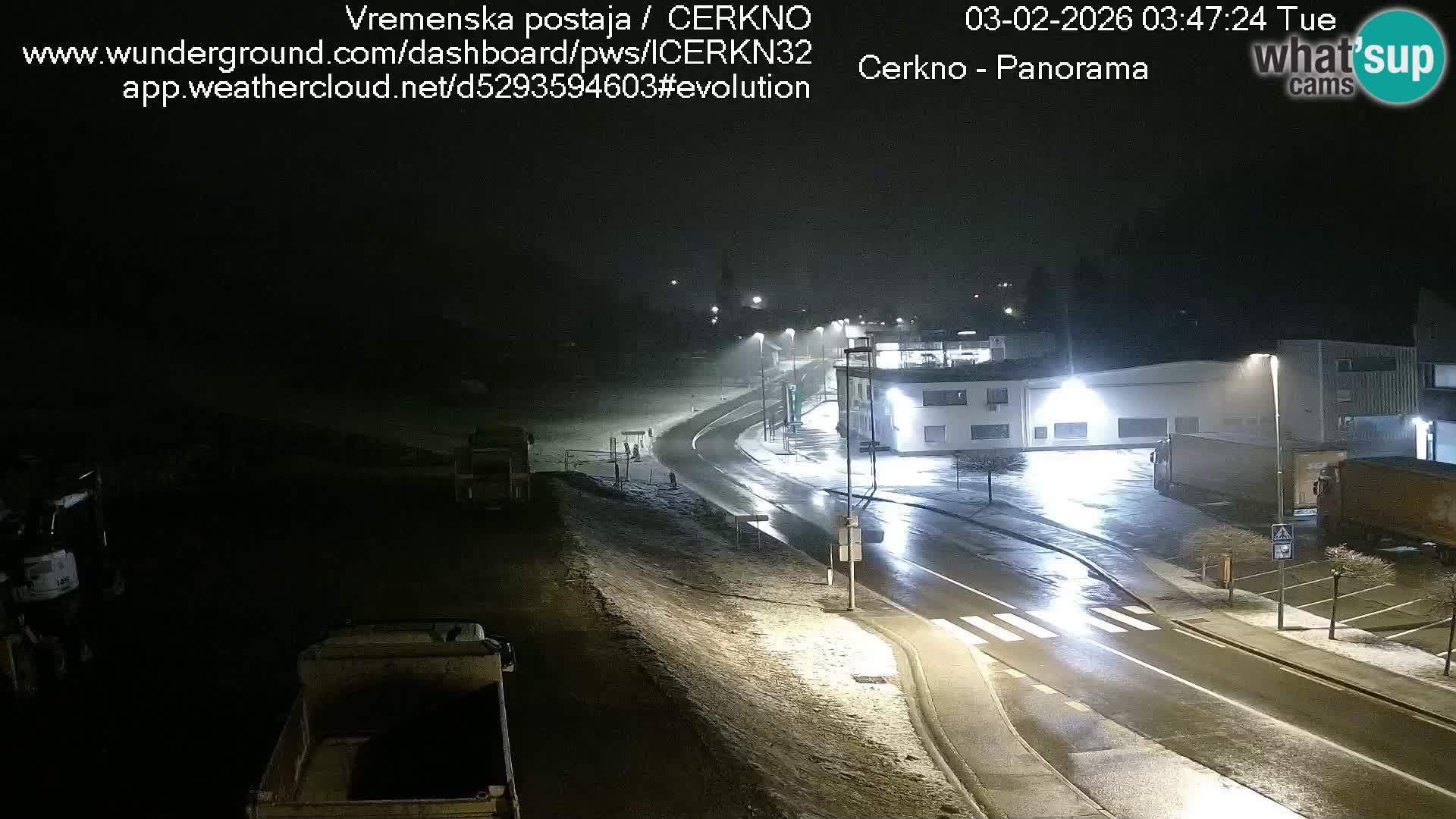 Webcam en direct – Entrée de la ville de Cerkno