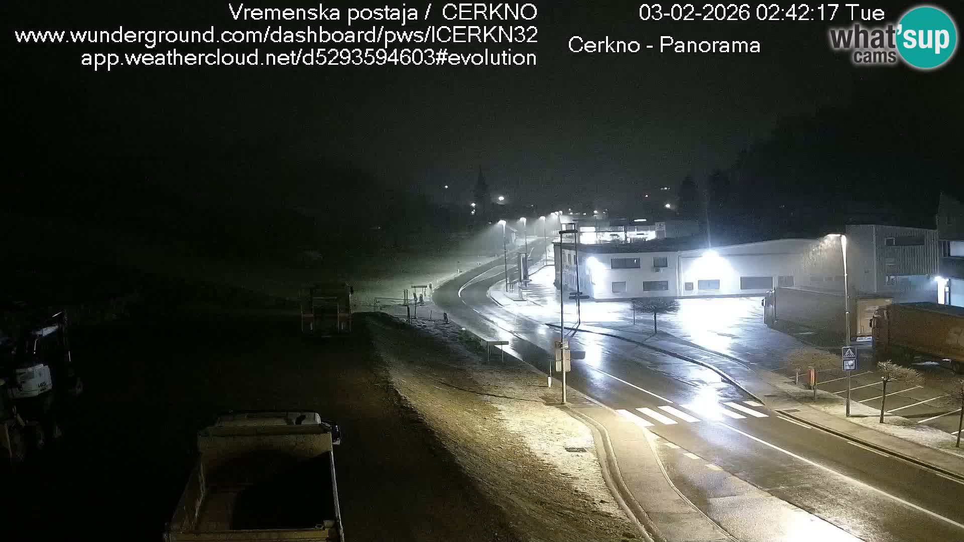 Cerkno city entrance Live Webcam