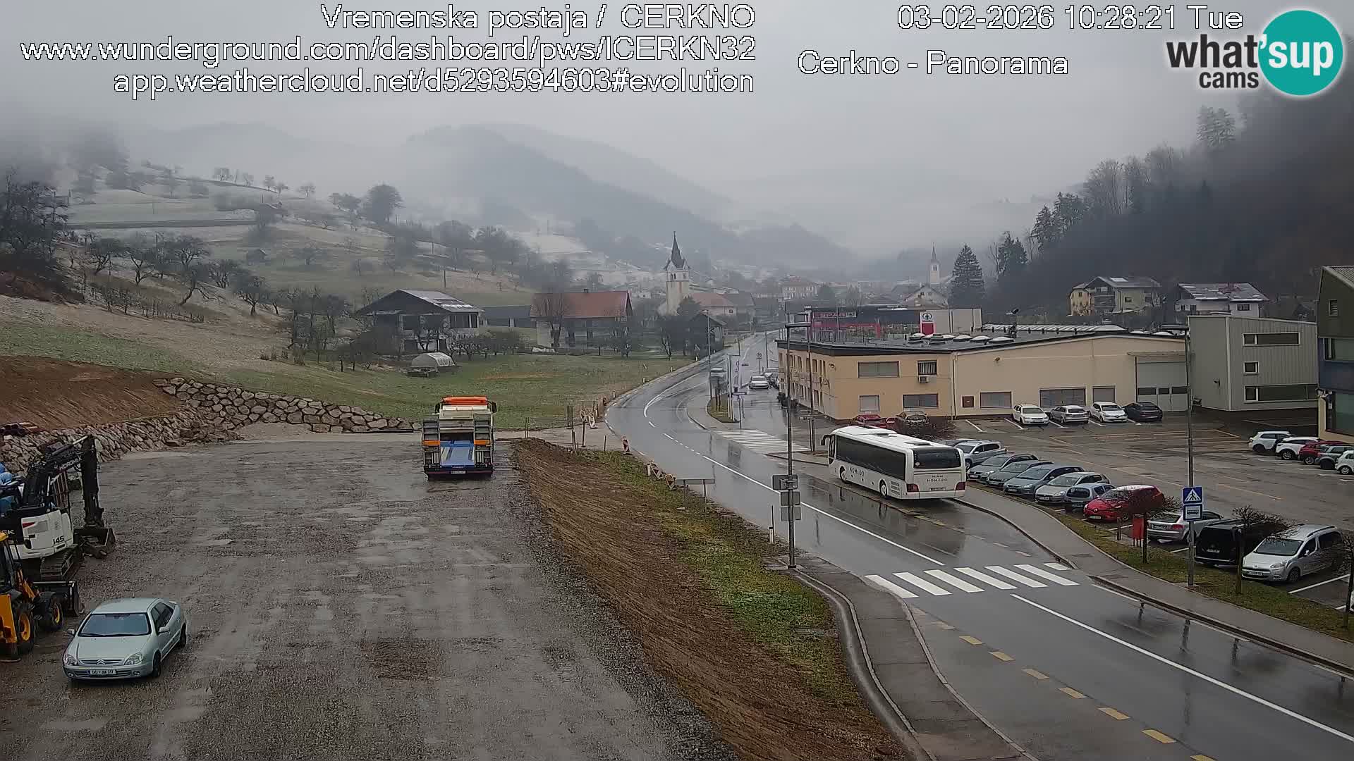 Cerkno city entrance Live Webcam