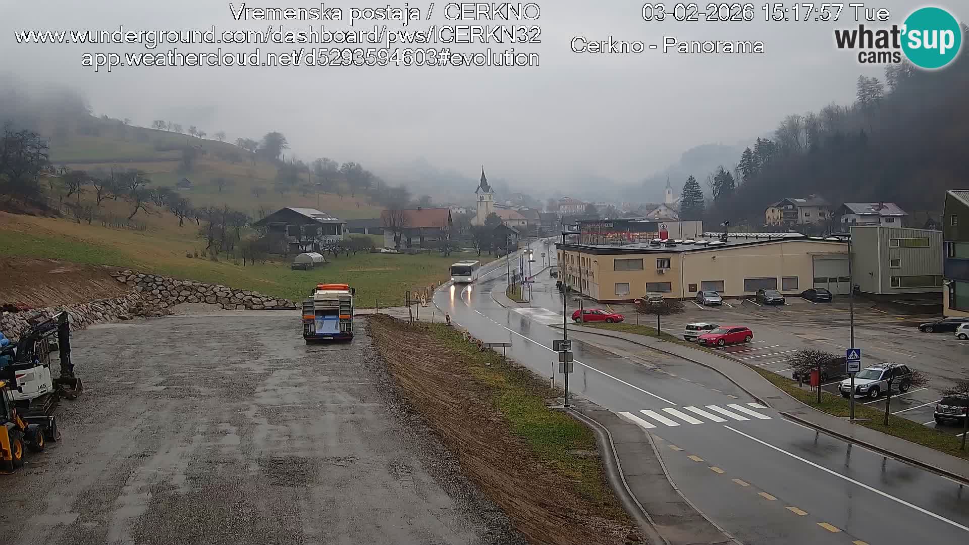 Cerkno ulaz u grad – Kamera uživo
