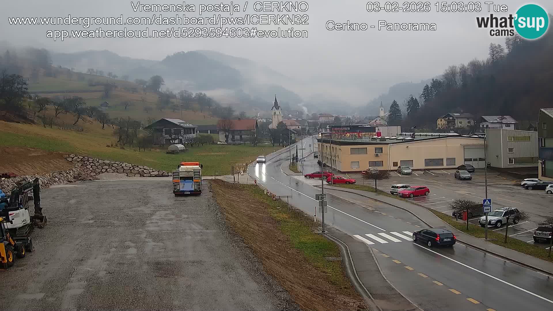 Cerkno Stadteingang Live-Webcam