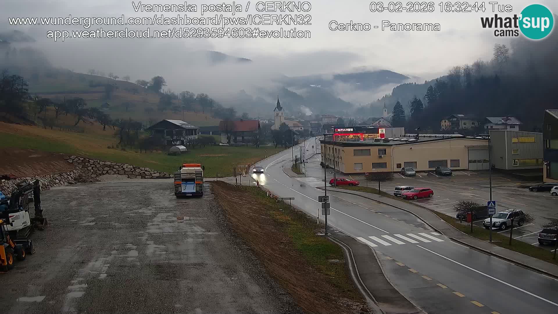 Cerkno Stadteingang Live-Webcam