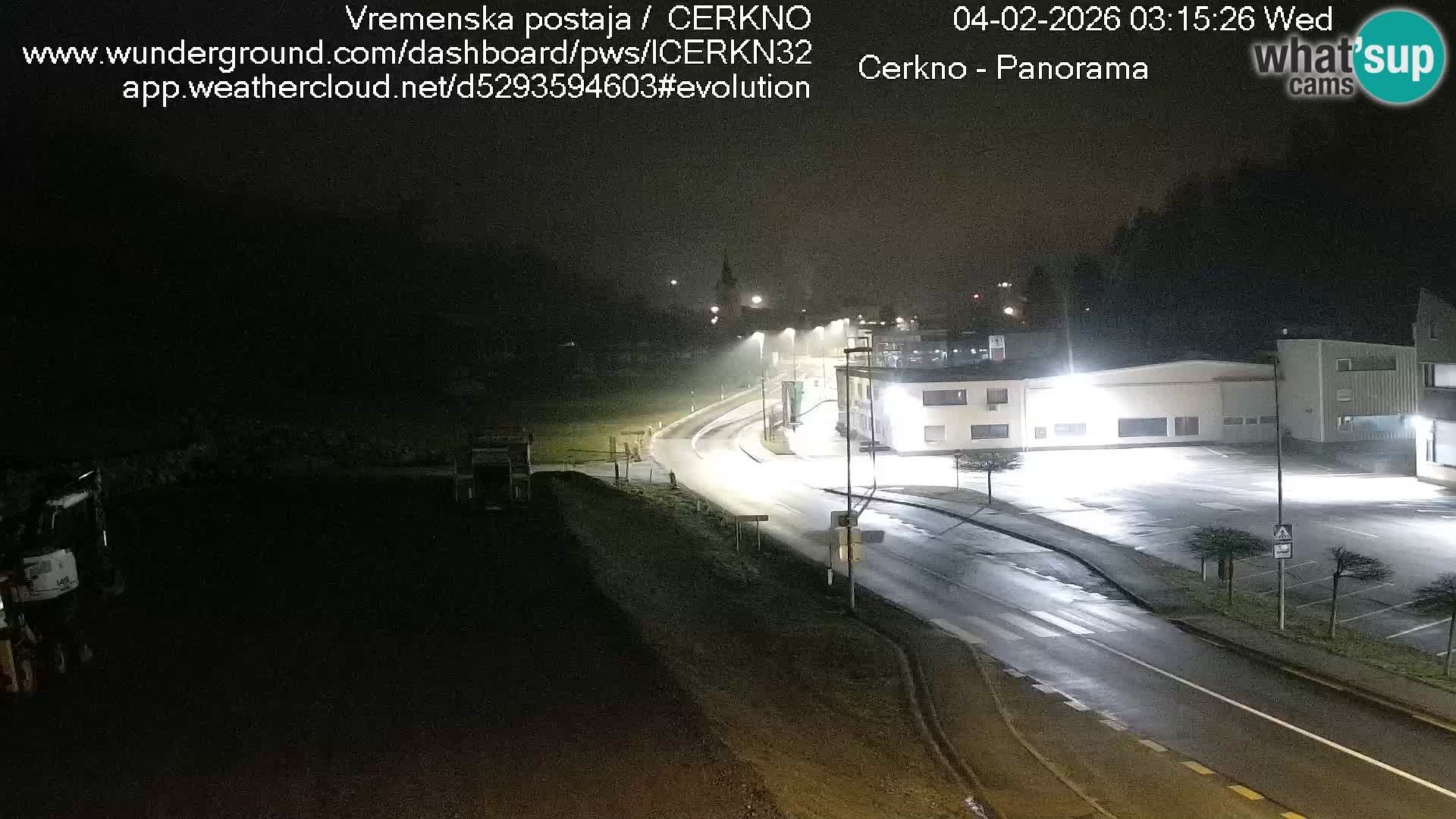 Cerkno entrada a la ciudad Webcam en vivo