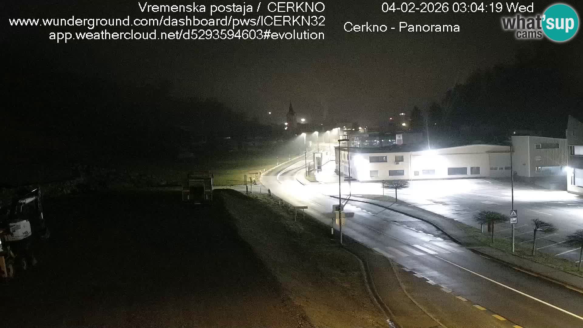 Webcam en direct – Entrée de la ville de Cerkno