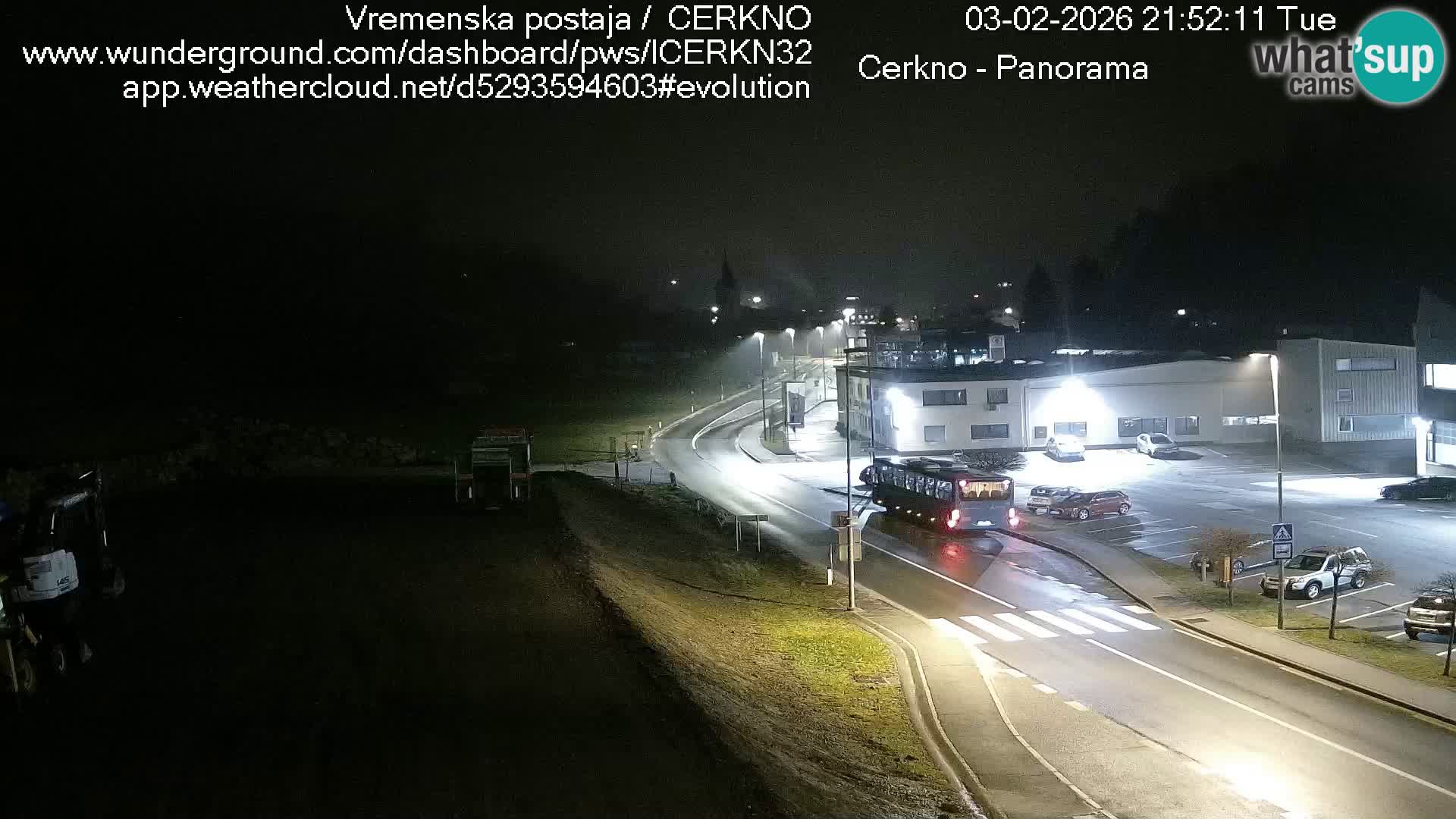 Cerkno entrada a la ciudad Webcam en vivo