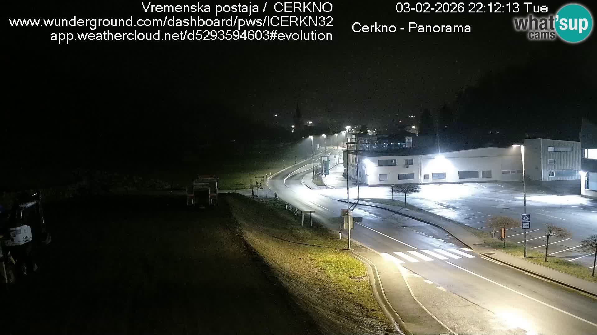 Cerkno city entrance Live Webcam