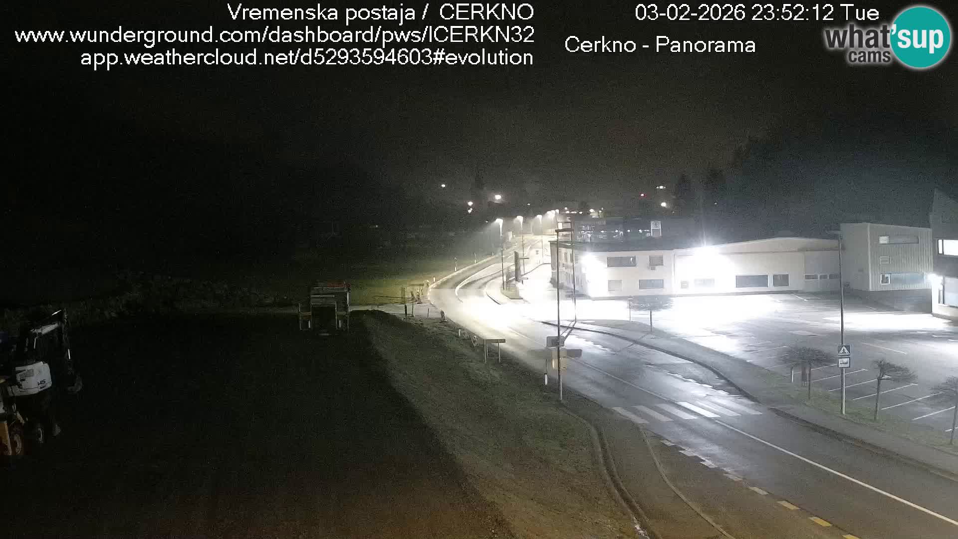Webcam en direct – Entrée de la ville de Cerkno
