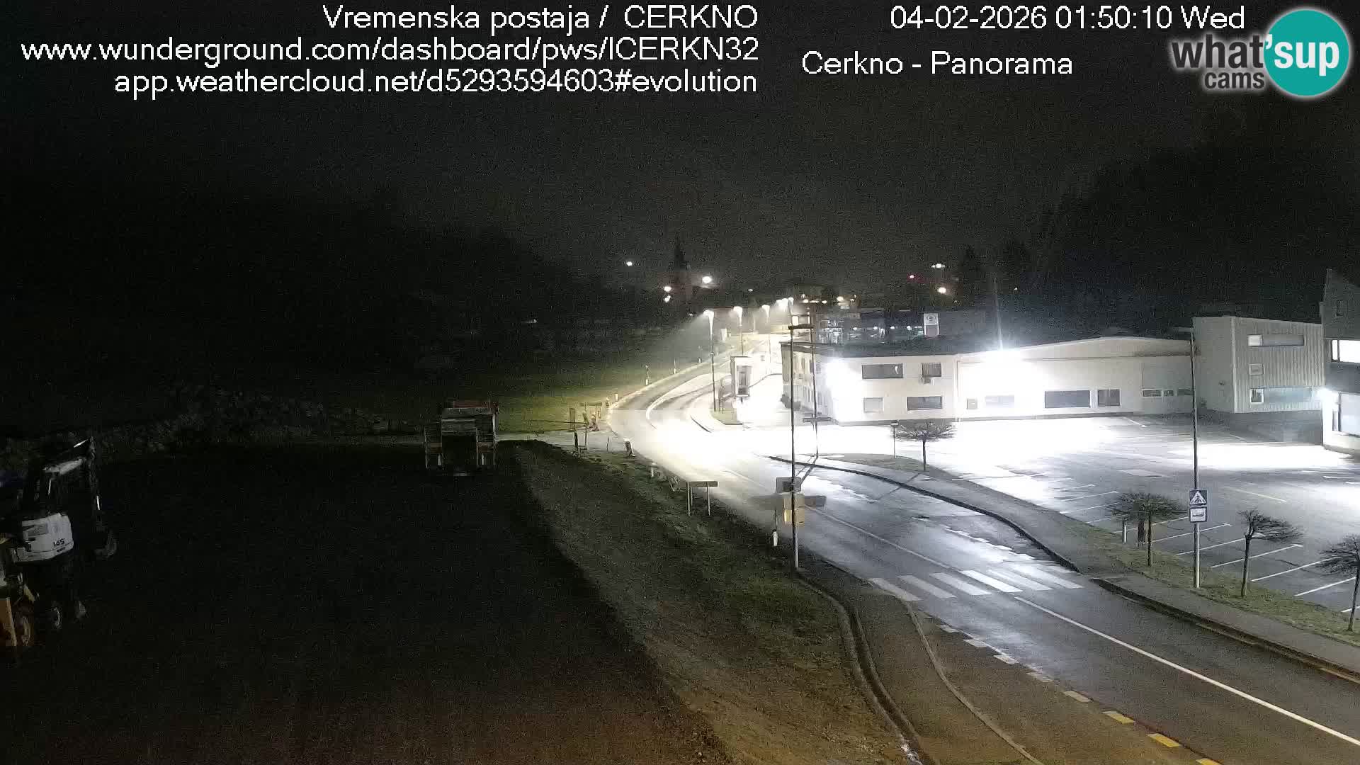 Webcam en direct – Entrée de la ville de Cerkno