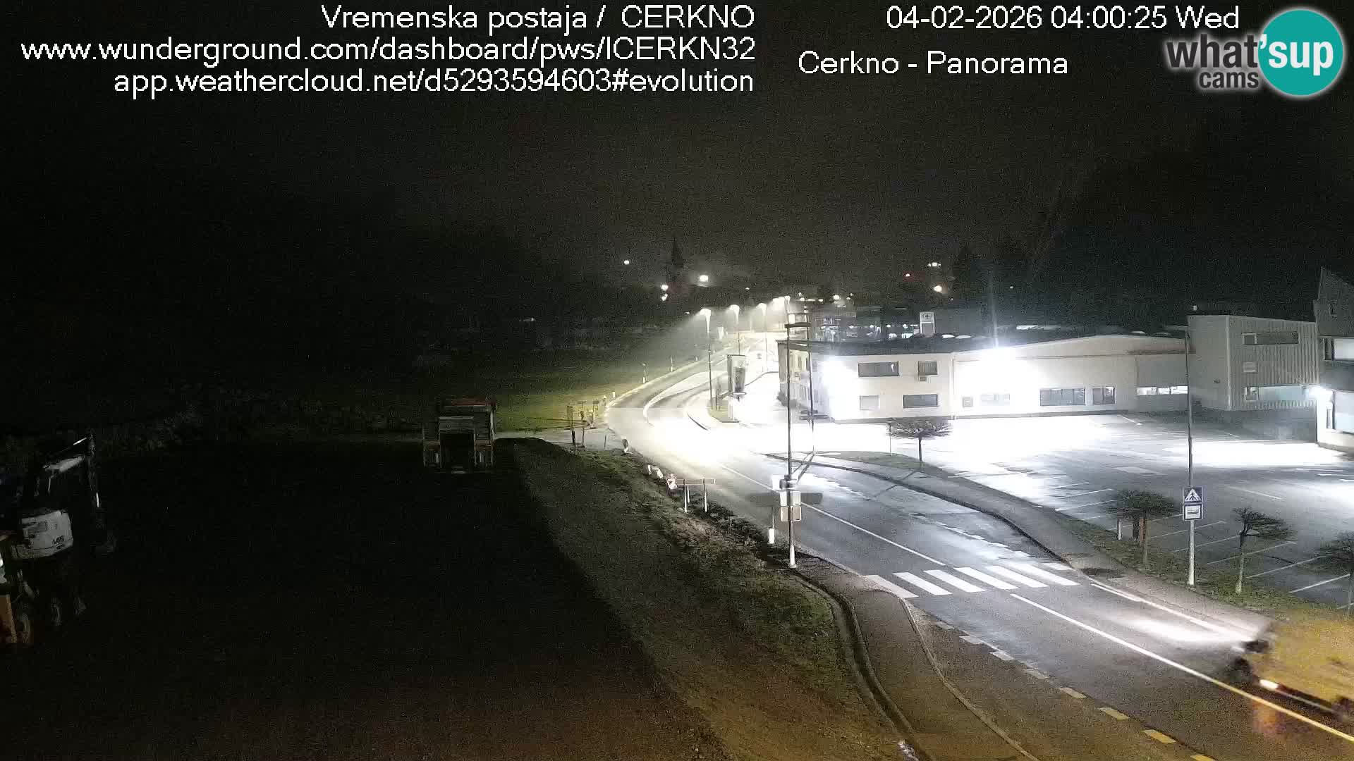 Cerkno entrada a la ciudad Webcam en vivo