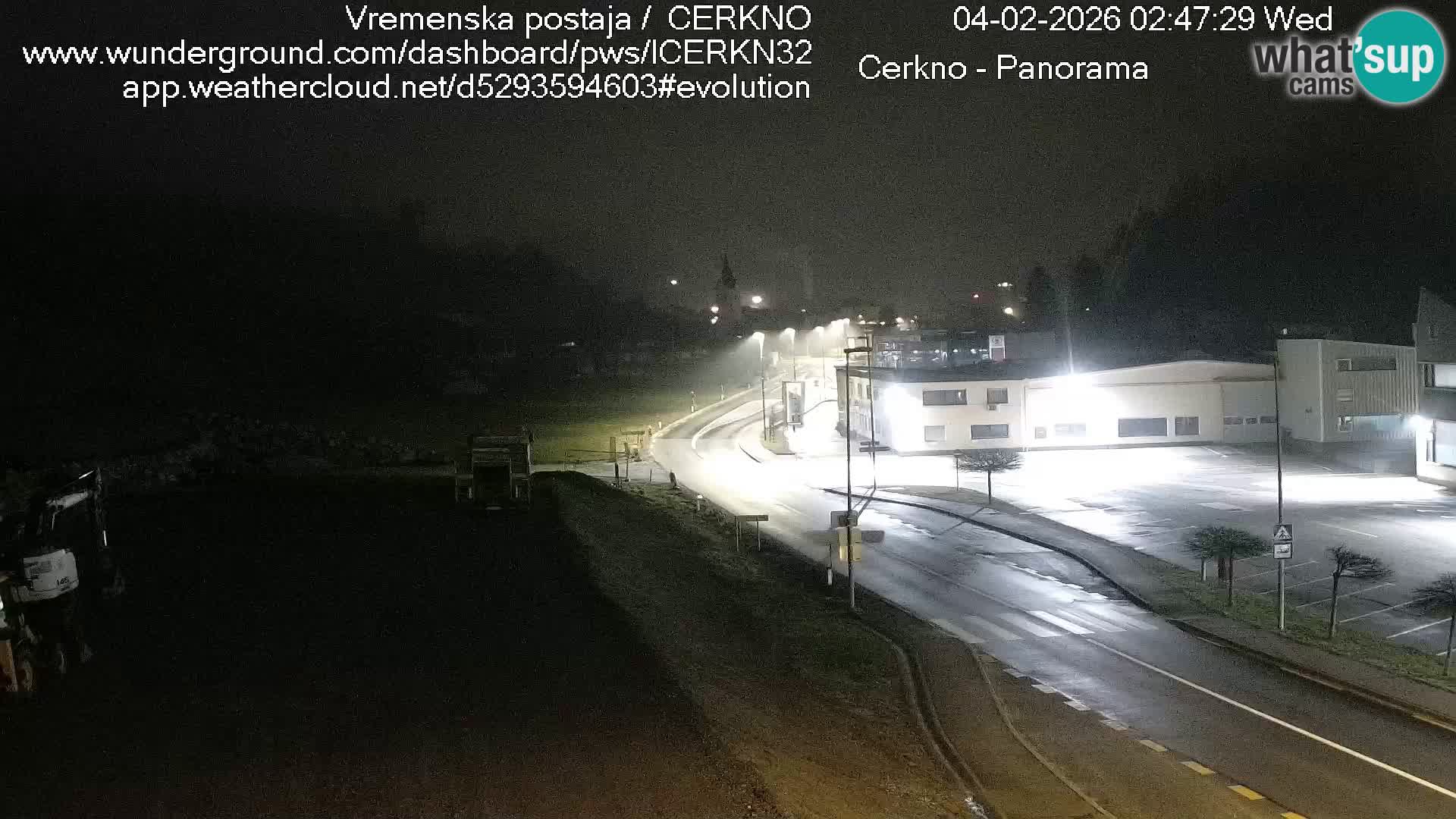 Webcam en direct – Entrée de la ville de Cerkno