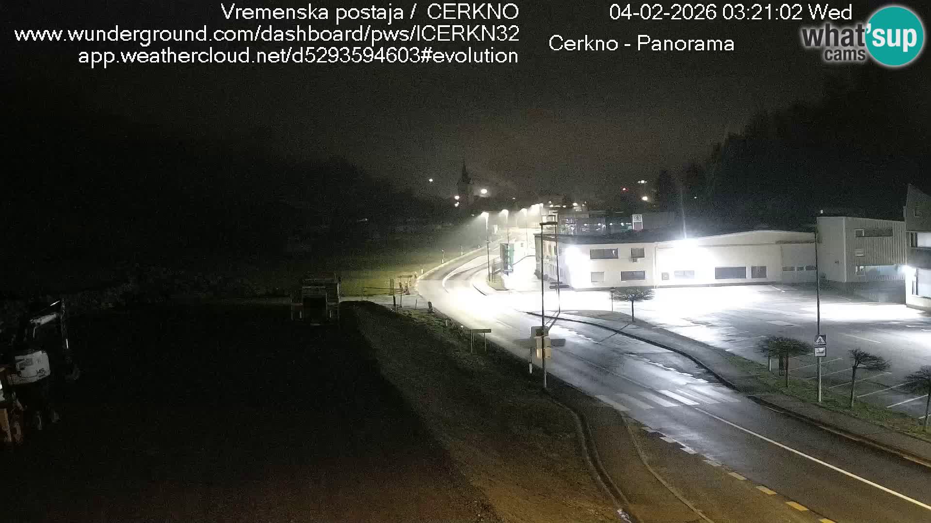 Cerkno entrada a la ciudad Webcam en vivo