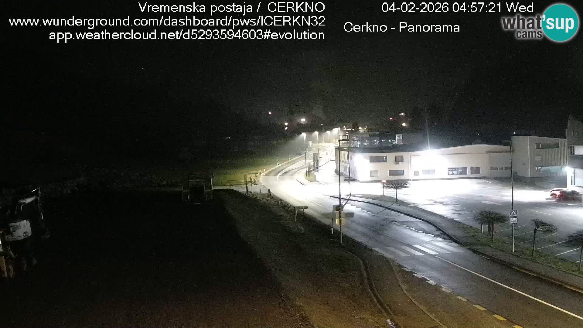 Cerkno city entrance Live Webcam