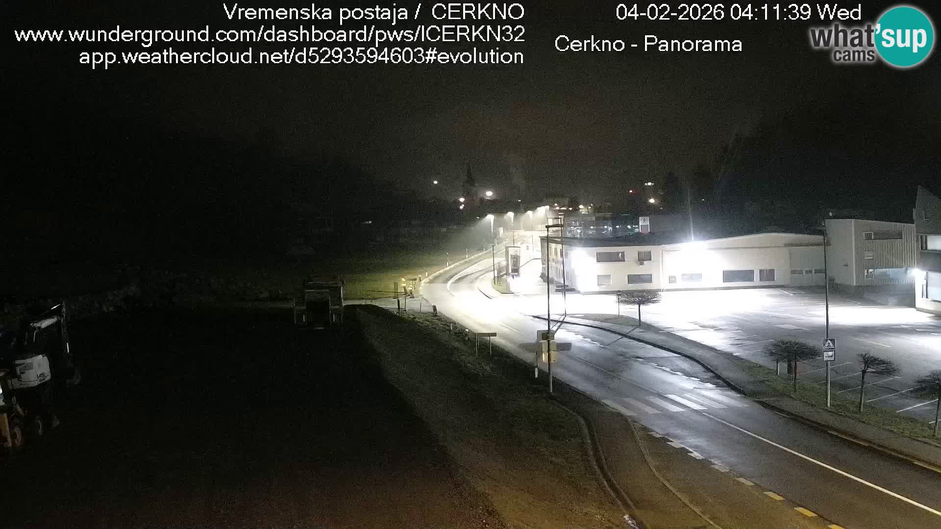 Cerkno entrada a la ciudad Webcam en vivo