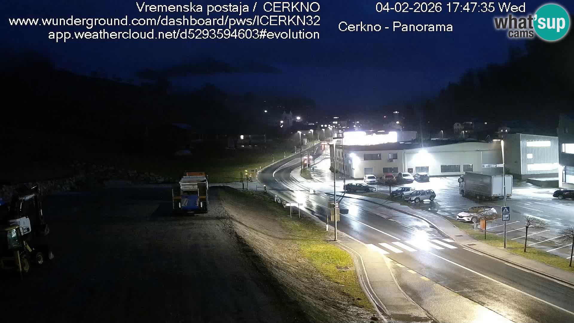 Cerkno entrada a la ciudad Webcam en vivo