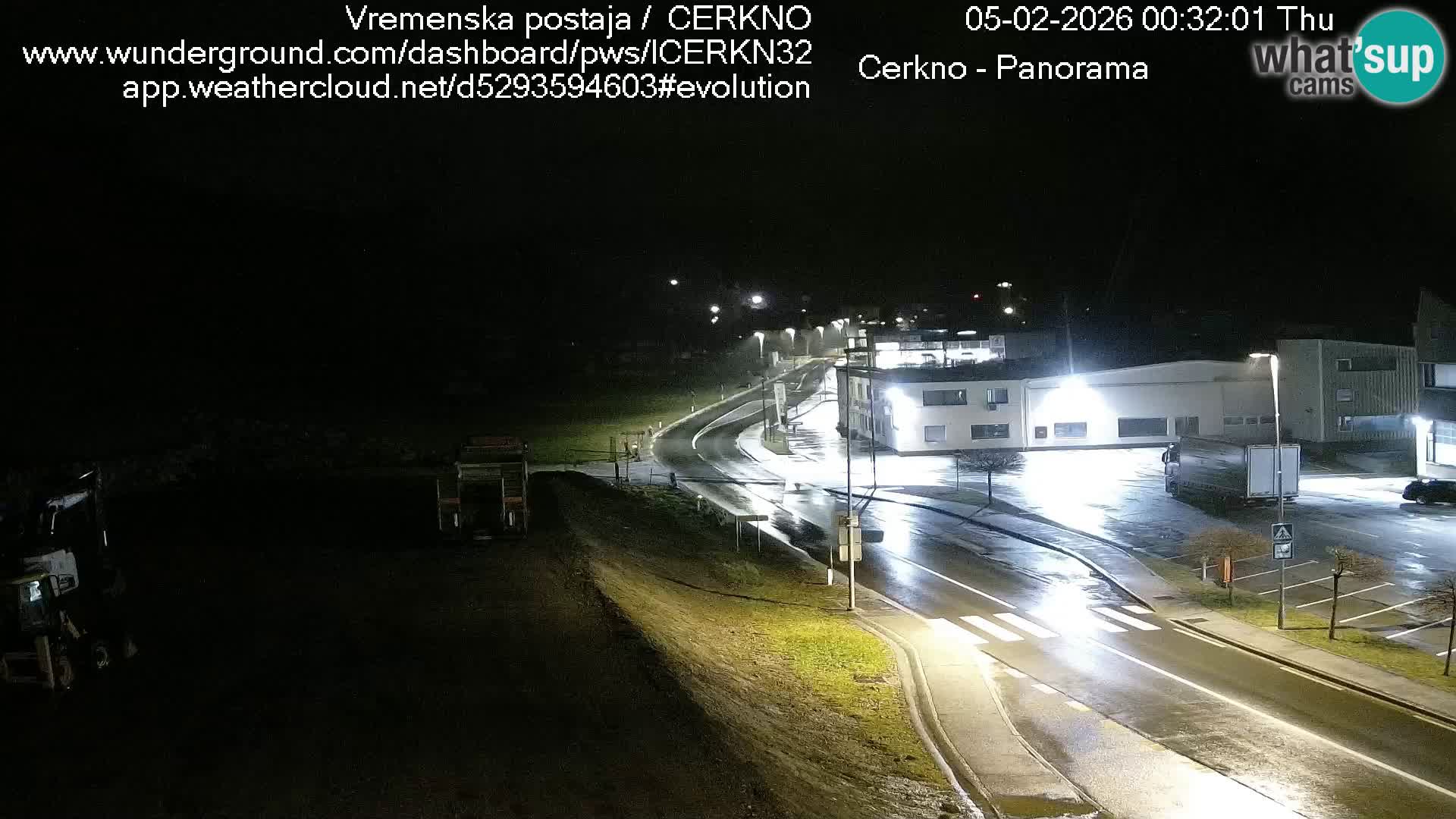Cerkno city entrance Live Webcam