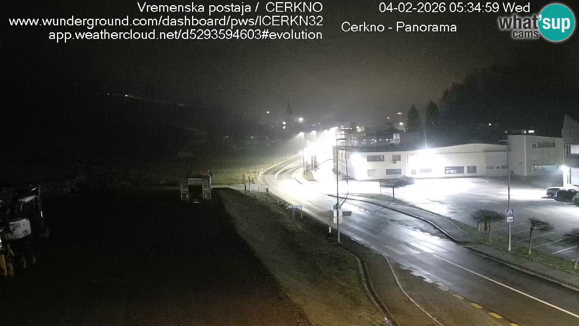 Cerkno city entrance Live Webcam