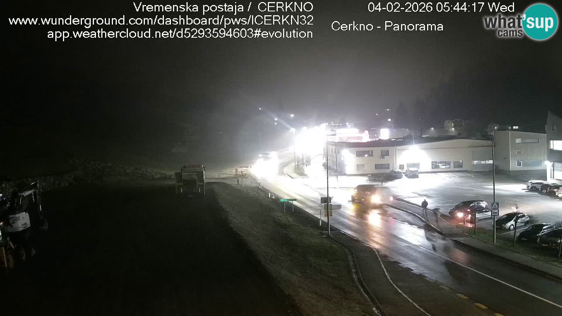 Cerkno entrada a la ciudad Webcam en vivo
