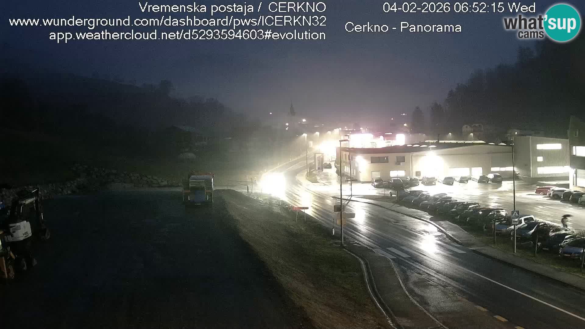 Webcam en direct – Entrée de la ville de Cerkno