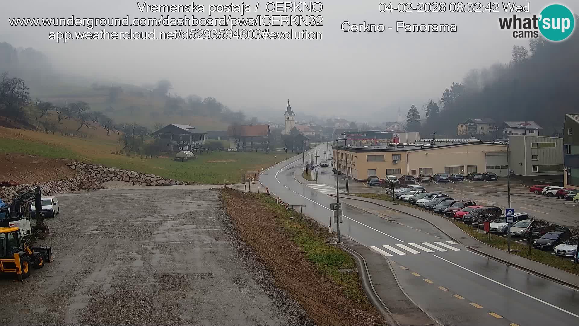 Cerkno entrada a la ciudad Webcam en vivo