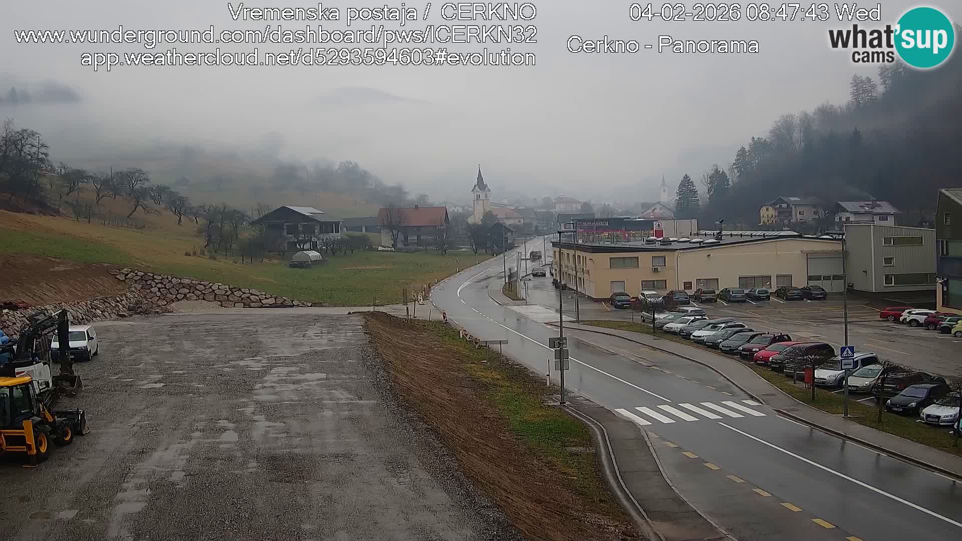 Cerkno city entrance Live Webcam