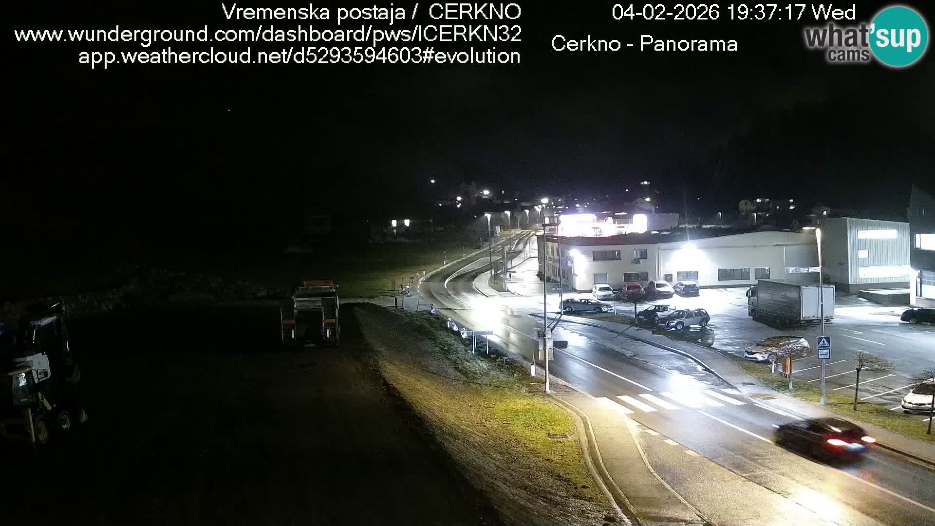 Cerkno entrada a la ciudad Webcam en vivo