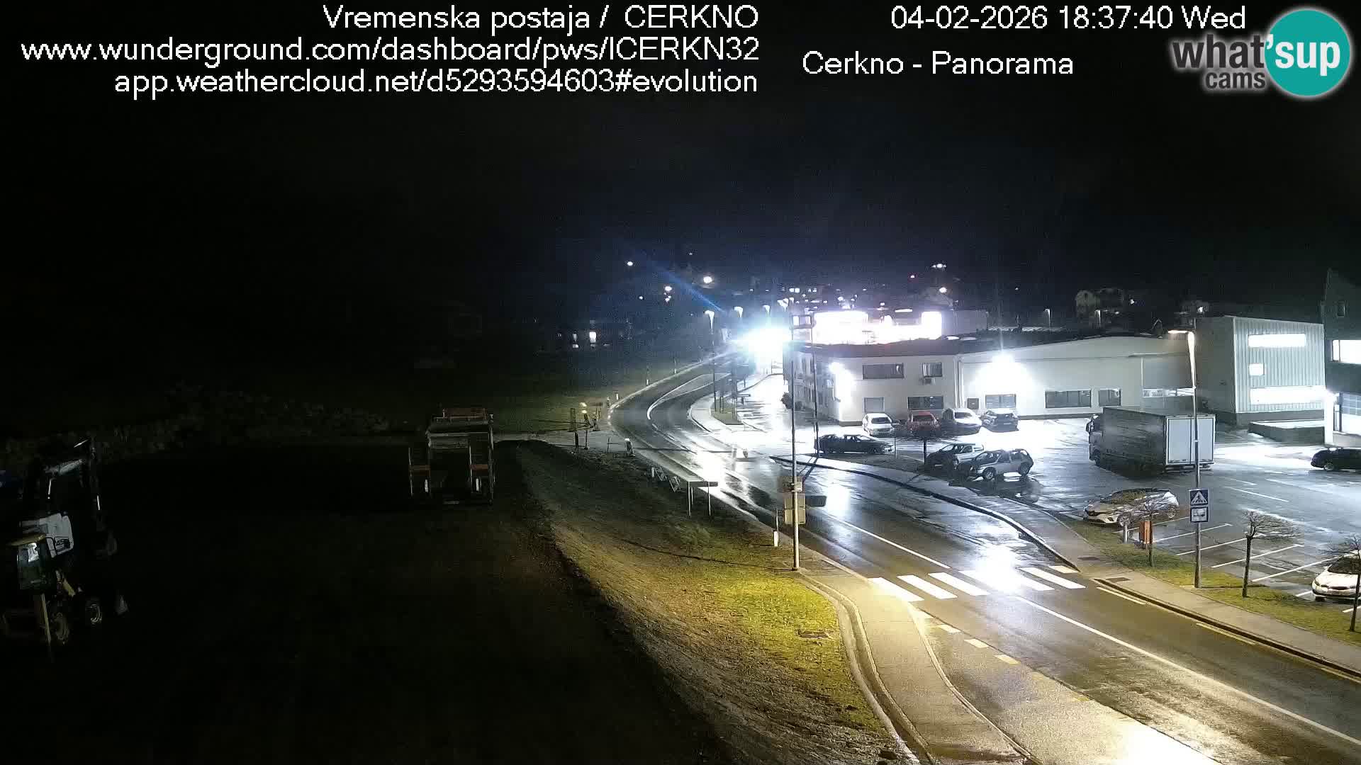 Cerkno city entrance Live Webcam