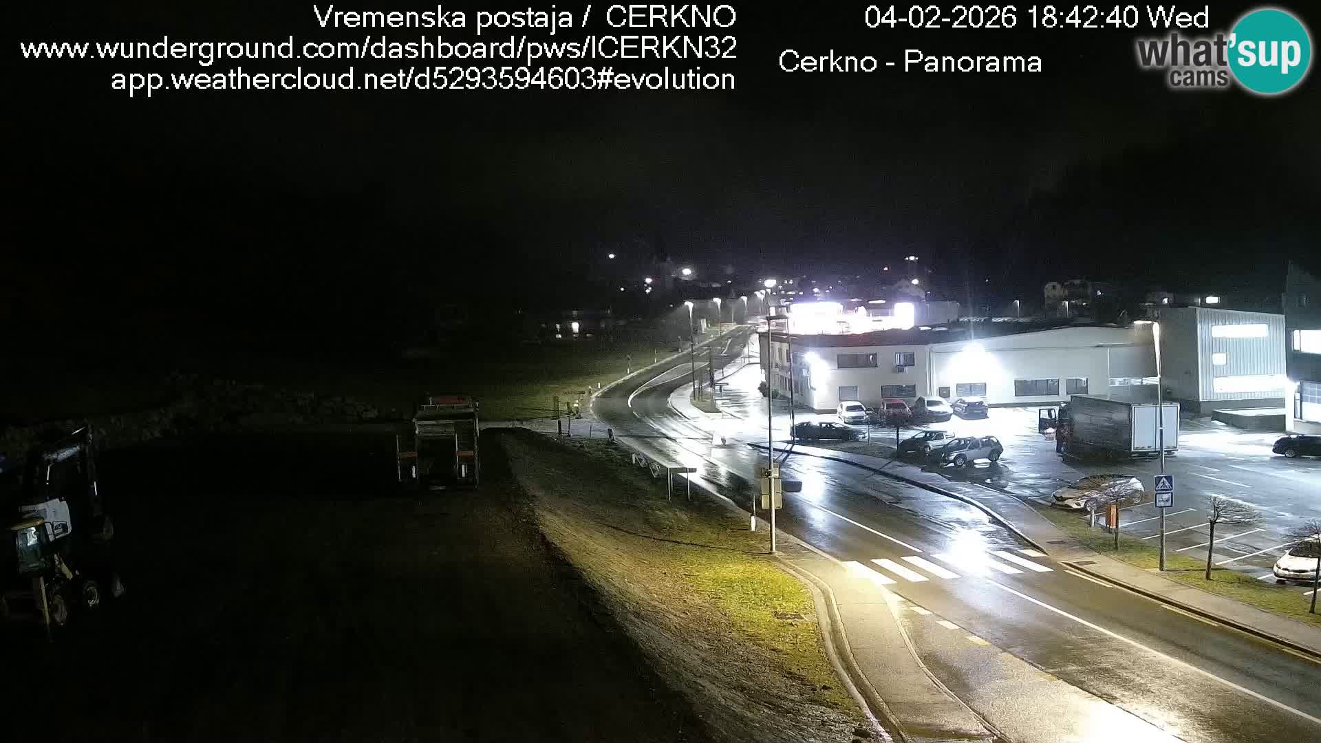 Webcam en direct – Entrée de la ville de Cerkno