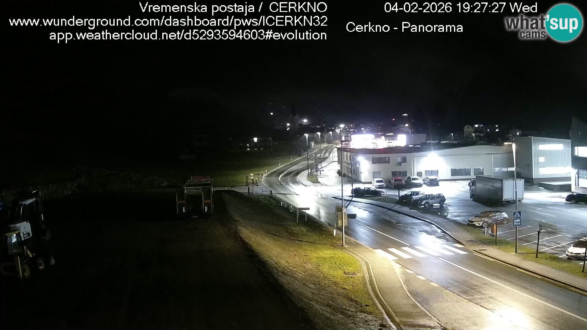 Cerkno city entrance Live Webcam