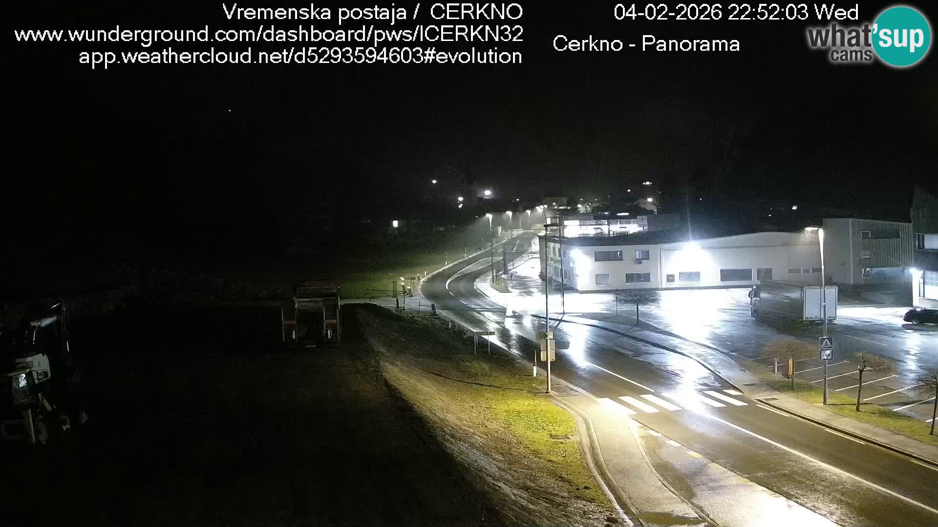 Cerkno city entrance Live Webcam