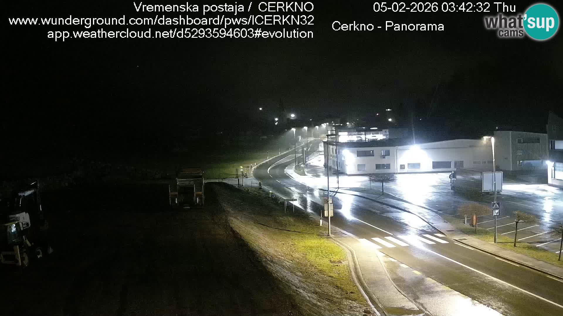 Cerkno entrada a la ciudad Webcam en vivo