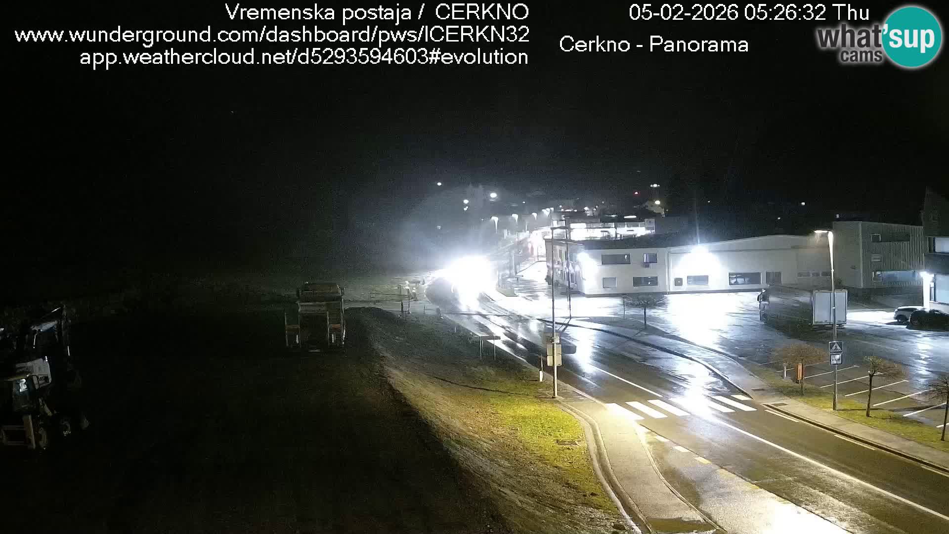 Cerkno entrada a la ciudad Webcam en vivo